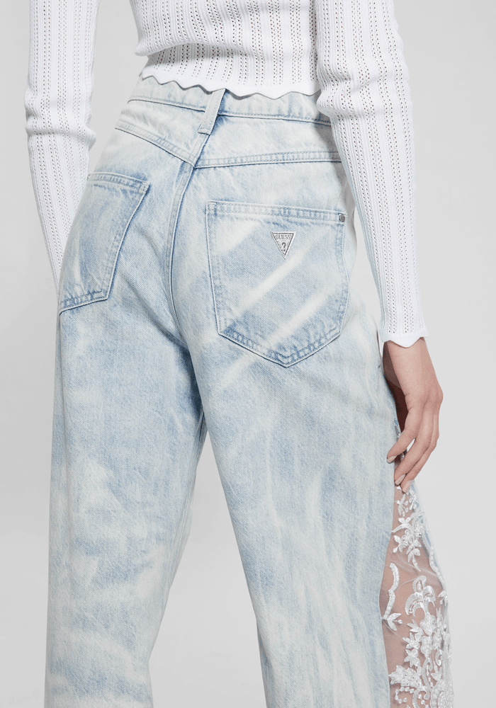 Jeans Guess Mujer Bell Flower Split Denim-3