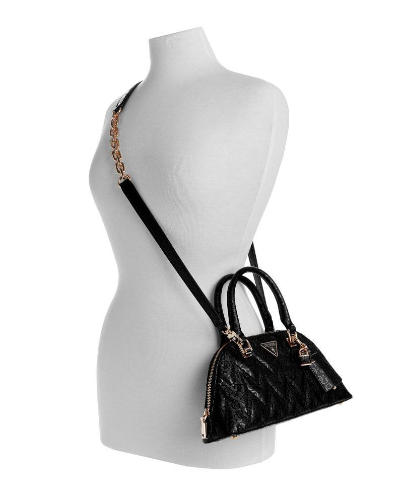 Cartera Guess Mujer Adelard Dome Satchel Negro-4