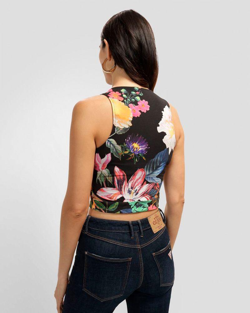 Top Guess Mujer Sl Cut Out Crop Shayna Top Surtido-3