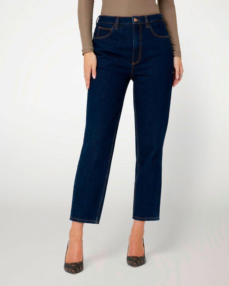 Jeans Guess Mujer Mom Negro.-0