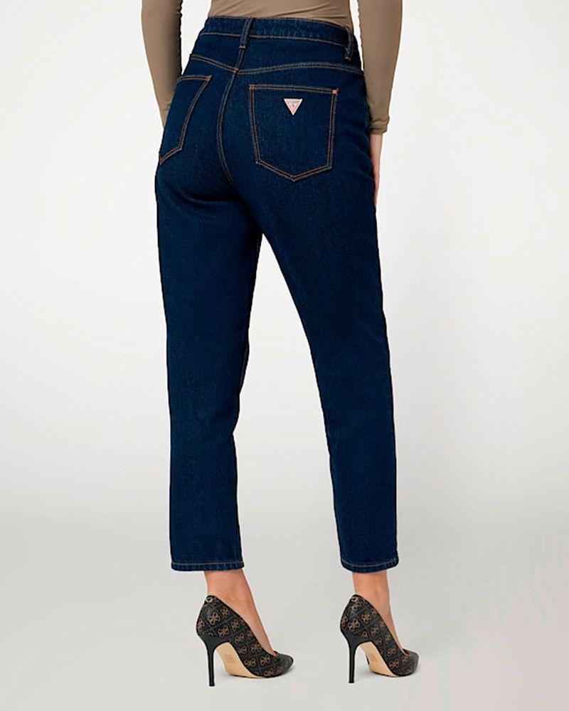 Jeans Guess Mujer Mom Negro.-2