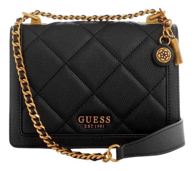 Cartera Guess Mujer Abey Convertible Xbody Flap Negro-0
