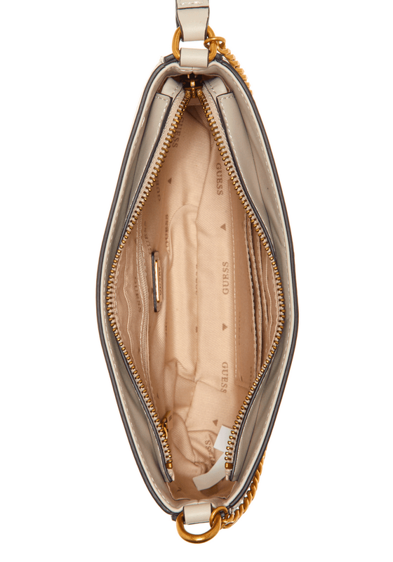 Mini Cartera Guess Mujer Katey Mini Top Zip Shoulder Crema-2