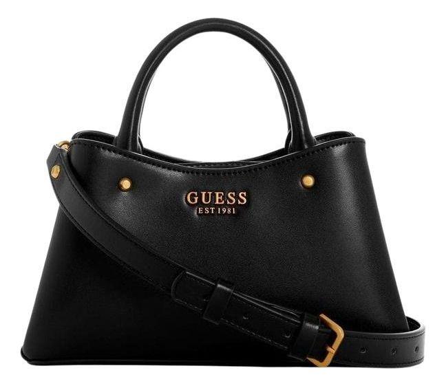 Mini Cartera Guess Mujer Sarita Mini Satchel Negro-0