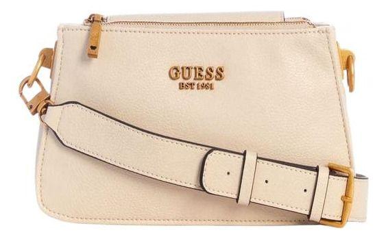 Cartera Guess Mujer Arja Double Zip Crossbody Crema-0