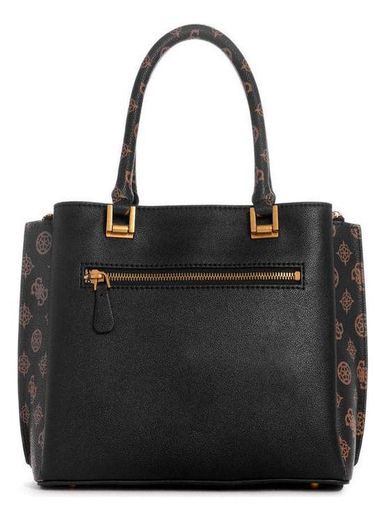 Cartera Guess Mujer Fynna Girlfriend Satchel Negro.-2