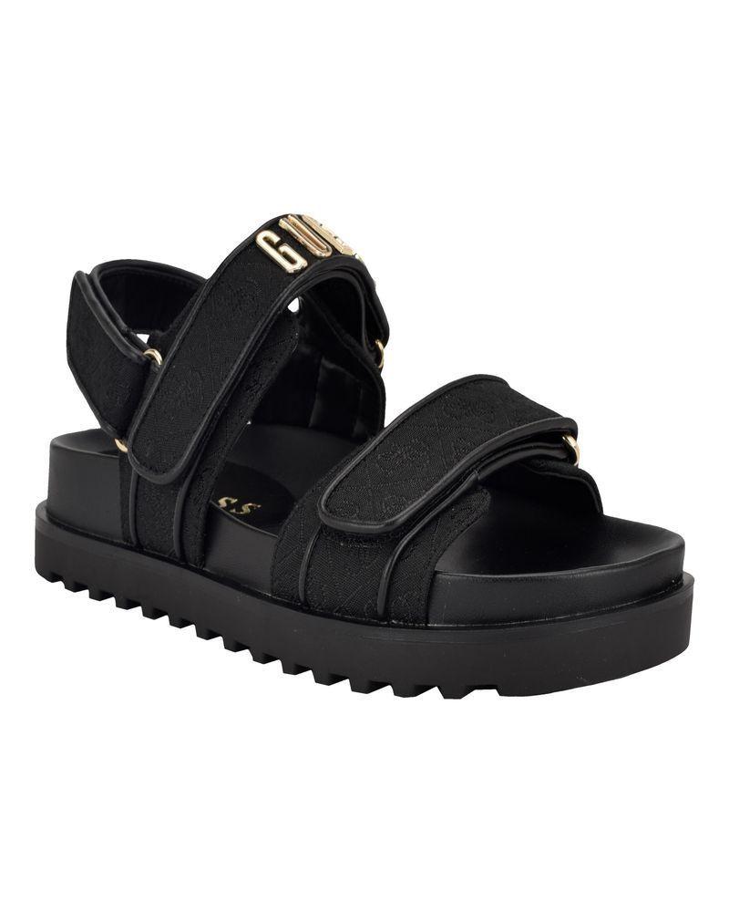 Sandalias Guess Mujer Footwear Gwfadison Negro-0