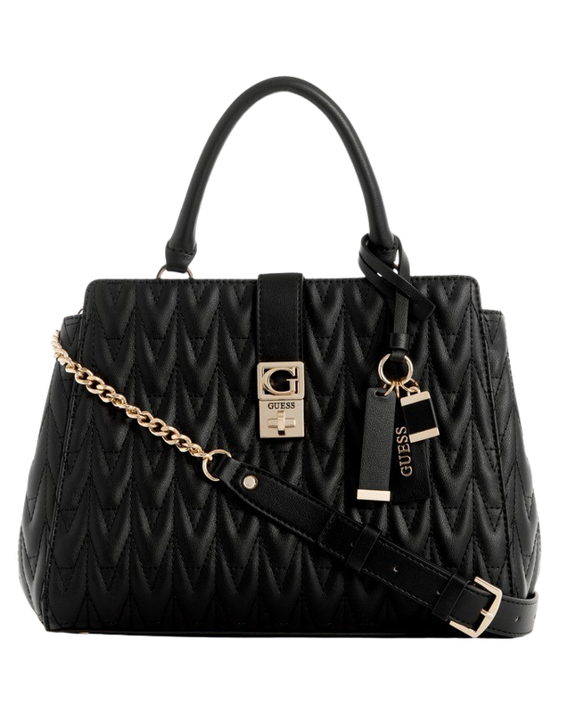 Cartera Guess Mujer Regilla Girlfriend Satchel Negro-0