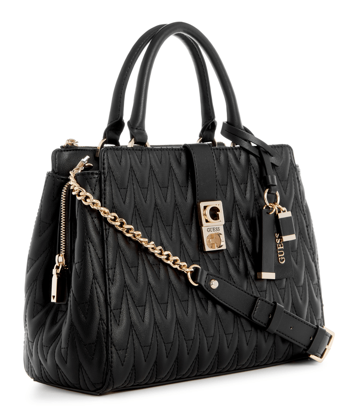 Cartera Guess Mujer Regilla Girlfriend Satchel Negro-1