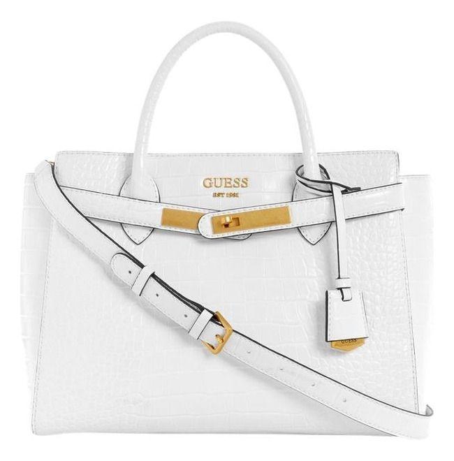 Cartera Guess Mujer Enisa High Society Satchel Blanco-0