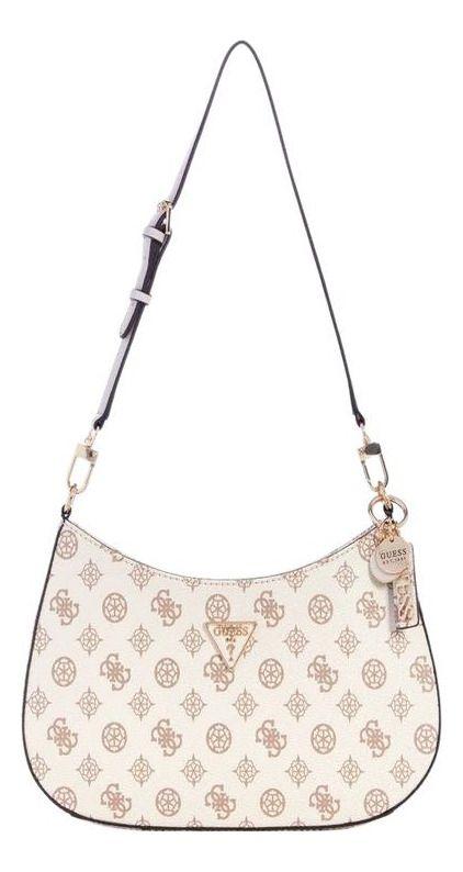 Cartera Mujer Guess Noelle Top Zip Shoulder Bag Blanco-0