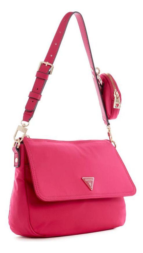 Cartera Guess Mujer Eco Gemma Top Zip Shlder Bag Fucsia-1