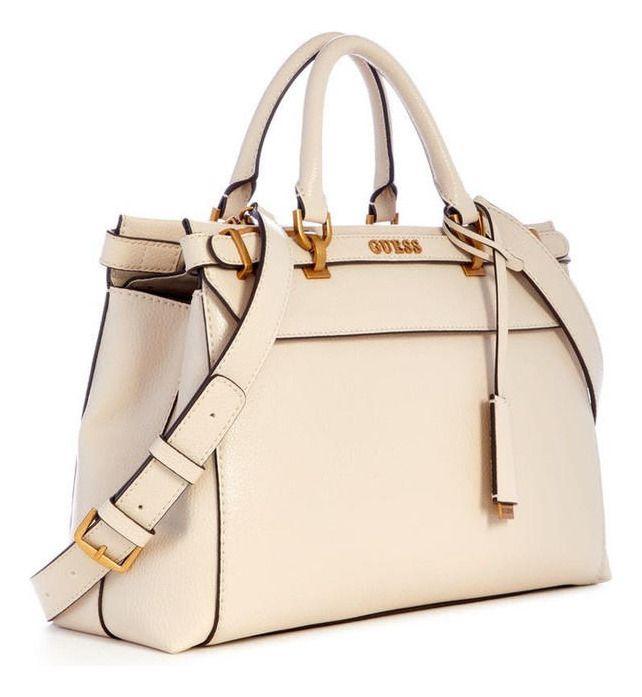 Cartera Guess Mujer Sestri Luxury Satchel Crema-1