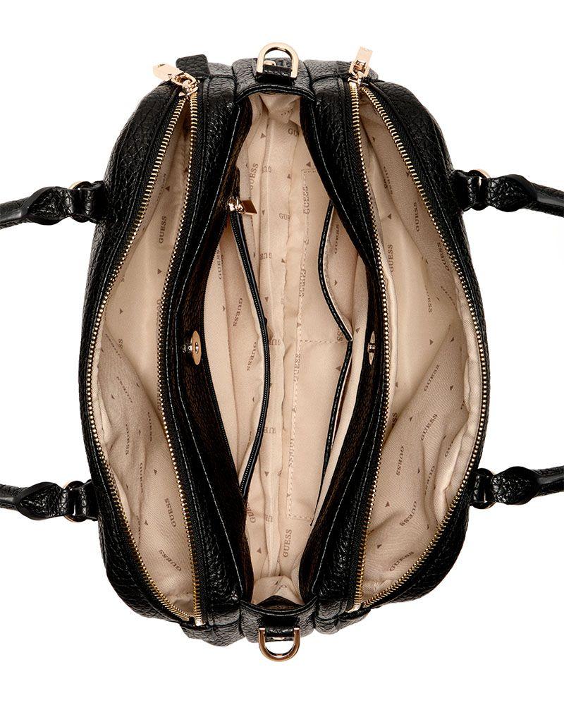 Cartera Guess Mujer Marsha Box Satchel Negro-2