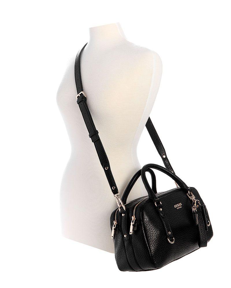 Cartera Guess Mujer Marsha Box Satchel Negro-4