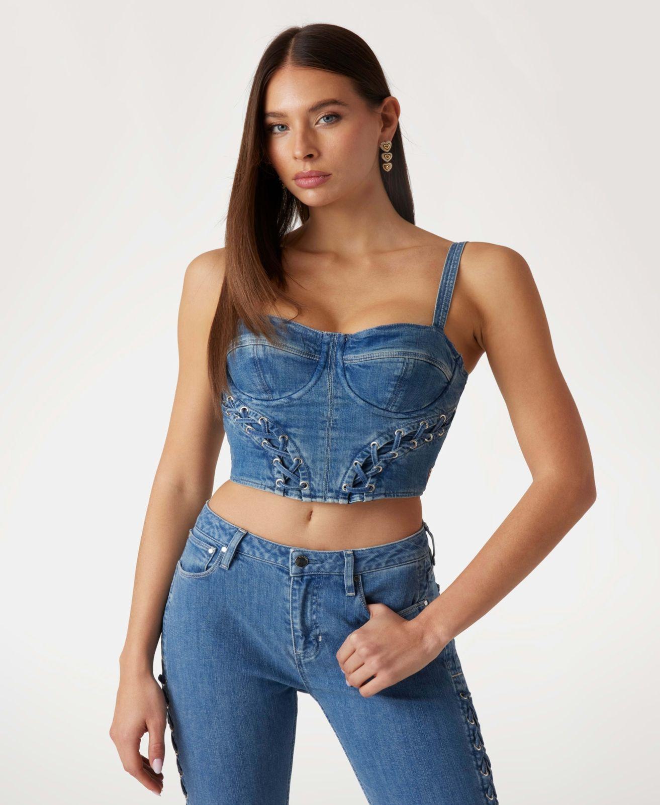 Polera Marsy Bustier Azul-2
