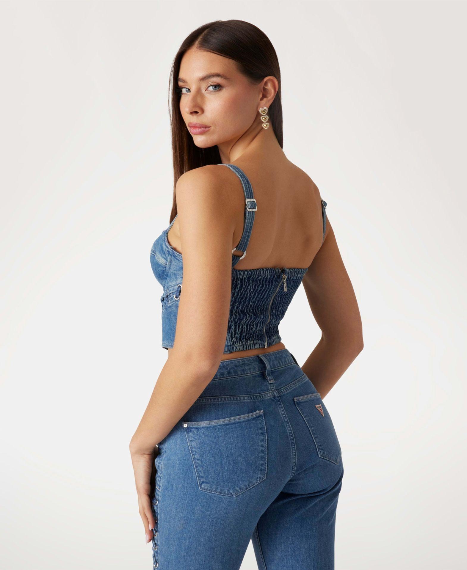 Polera Marsy Bustier Azul-3