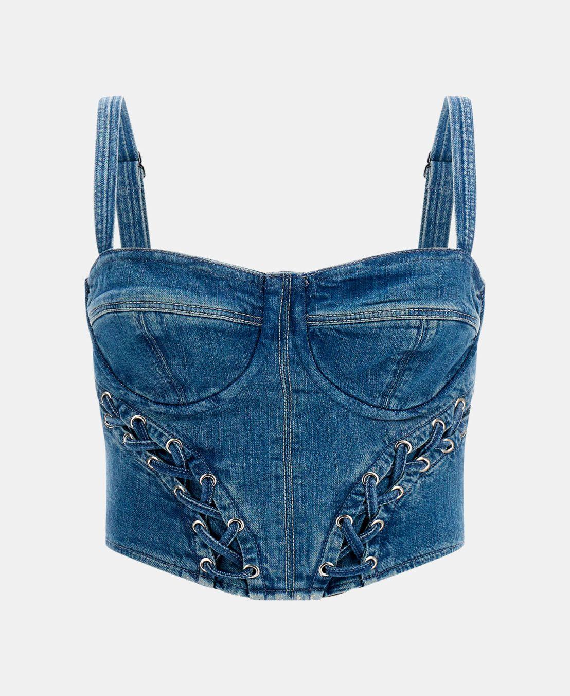 Polera Marsy Bustier Azul-4