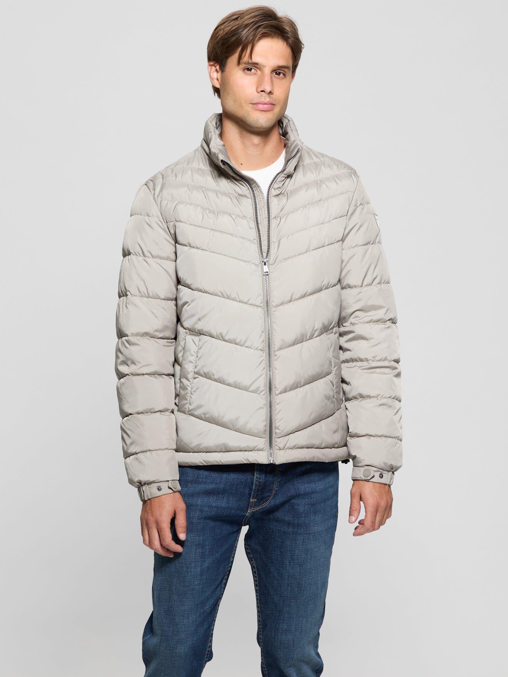 Chaqueta Guess Hombre Light Puffa Jacket Café-6