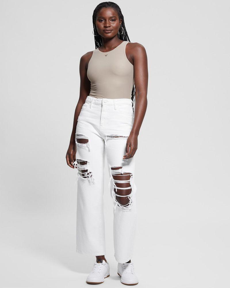 Jeans Guess Mujer 90S High Rise Blanco.-0
