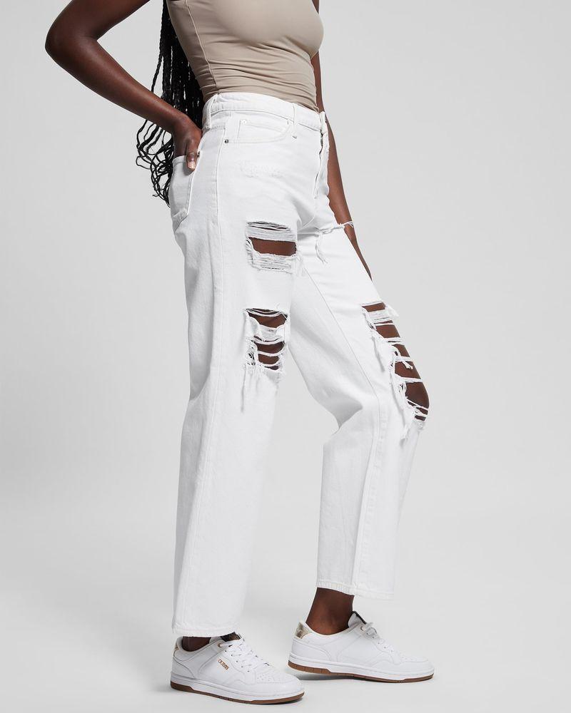 Jeans Guess Mujer 90S High Rise Blanco.-4
