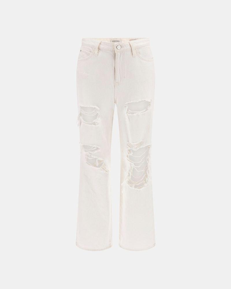 Jeans Guess Mujer 90S High Rise Blanco.-7