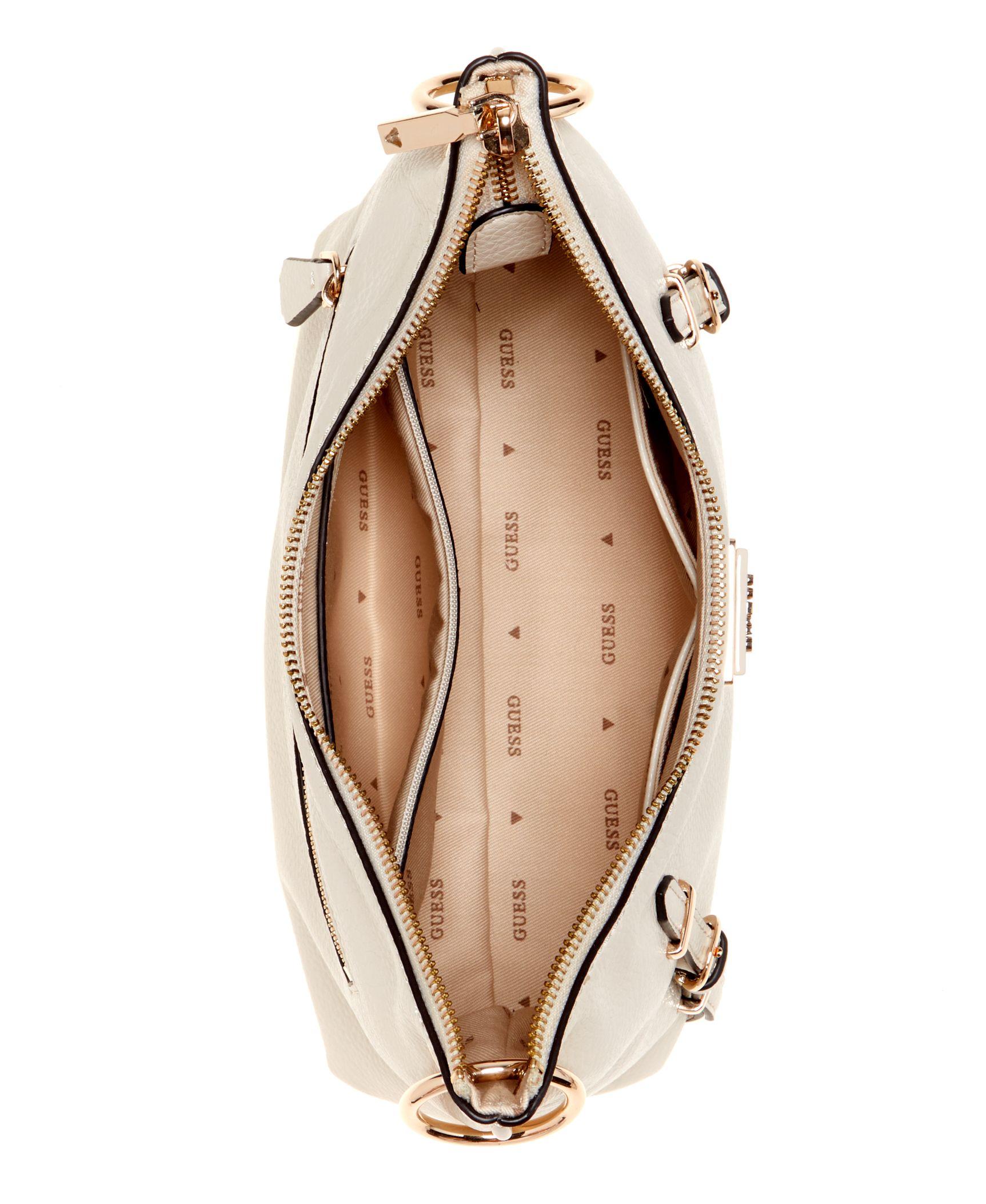 Cartera Guess Mujer Levia Top Zip Shoulder Bag Café-3