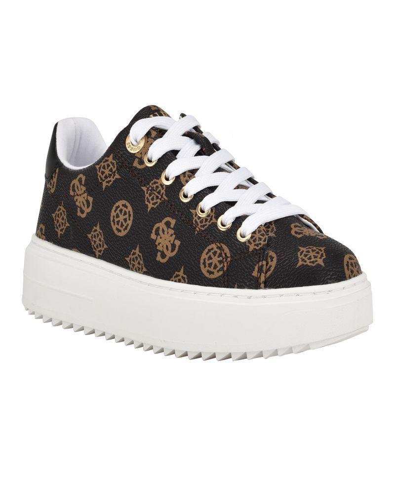 Zapatillas Guess Mujer Footwear Gwdenesa Café-1