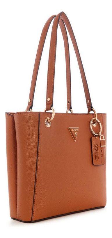 Cartera Guess Mujer Noelle Small Tote Café-1
