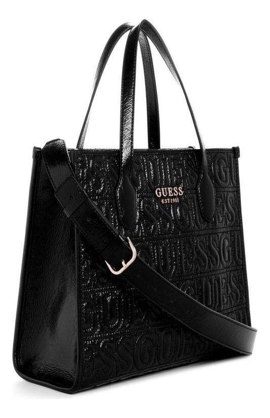 Cartera Guess Mujer Silvana 2 Compartment Tote Negro.-1