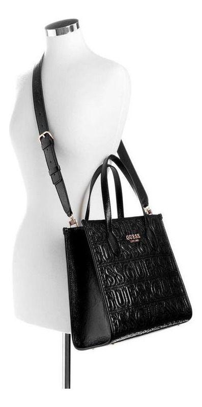 Cartera Guess Mujer Silvana 2 Compartment Tote Negro.-4