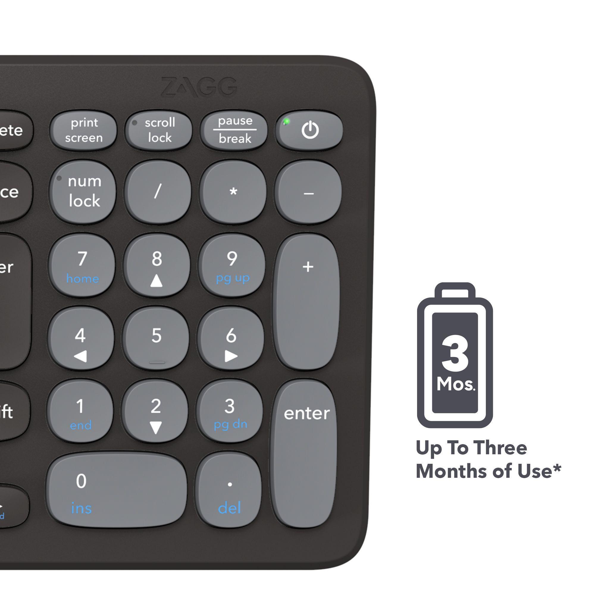 Teclado De Escritorio Zagg De 15 Con Carga Inalámbrica-3