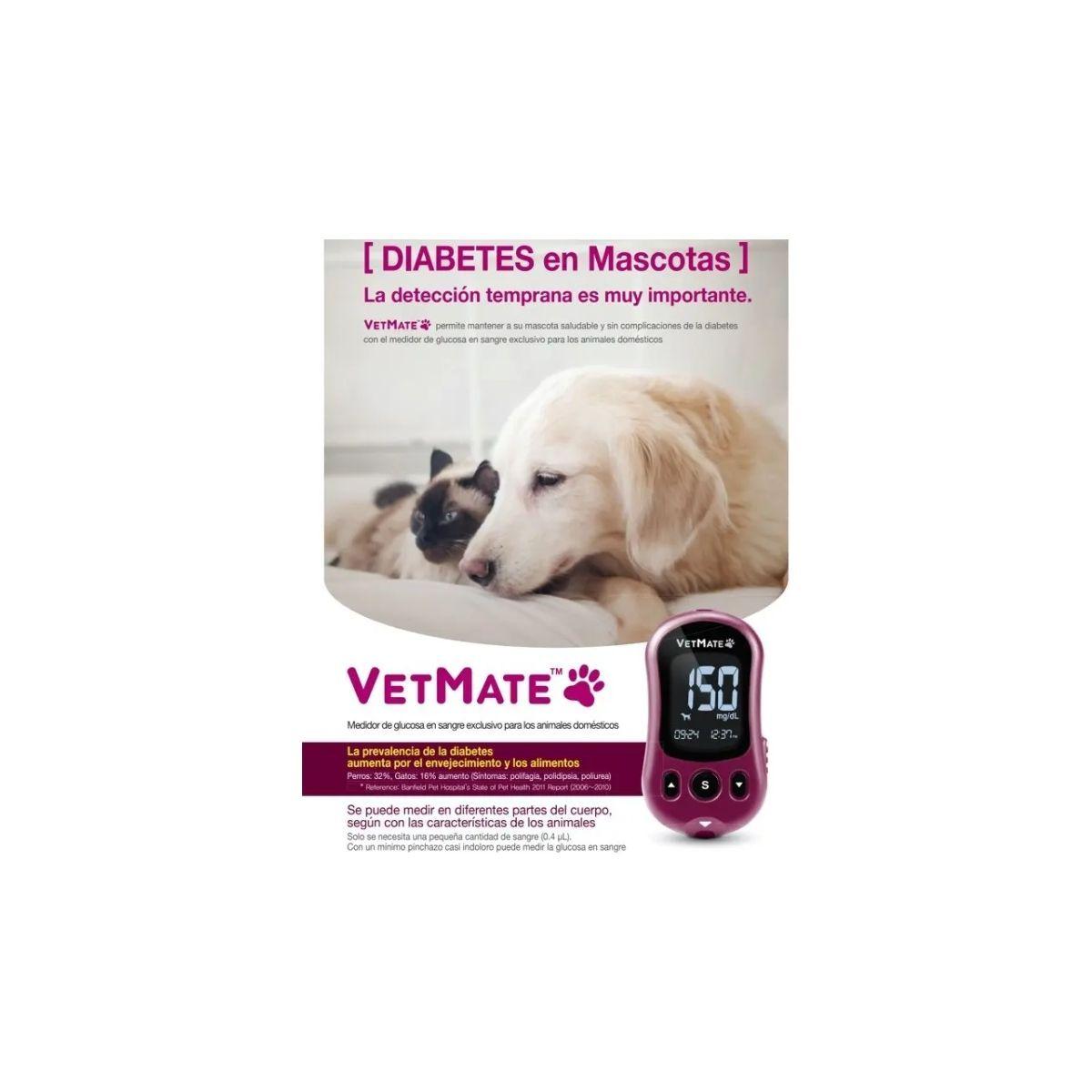 Tiras Reactivas Glicemia Vetmate 50t Para Mascotas Rosa-2