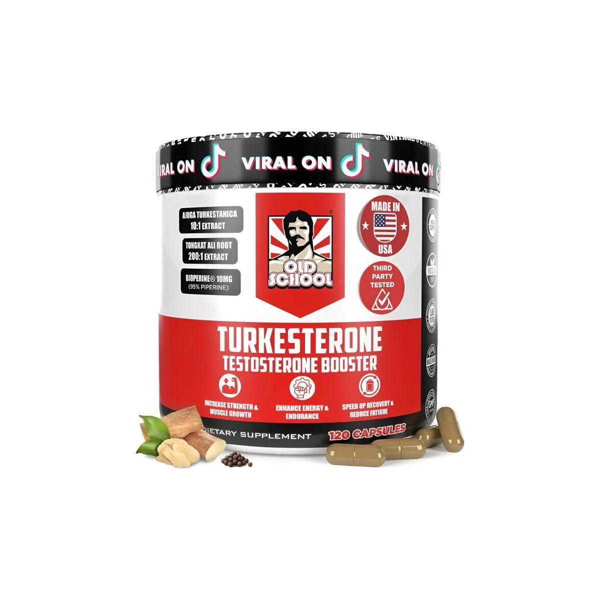 Suplemento De Testosterona Old School Labs Turkesterona Sin Sabor-0