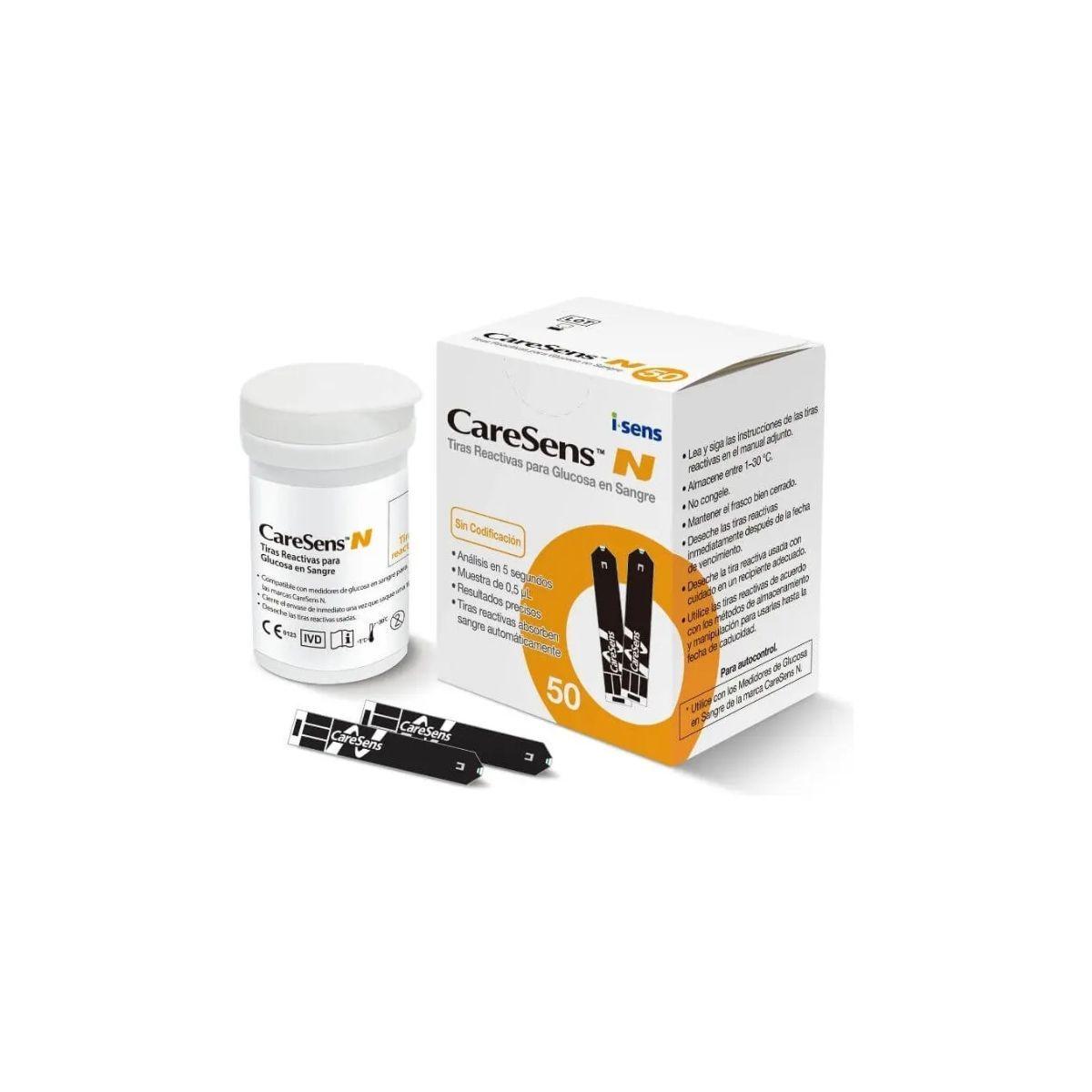 Tiras Reactivas Caresens N 50 Unidades Compatibles Con Gluc metros-2