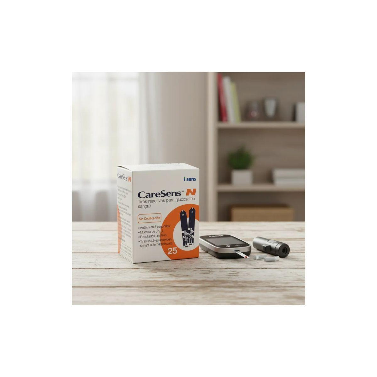 Caresens N Tiras Reactivas 25 Unidades Para Glucometro-3