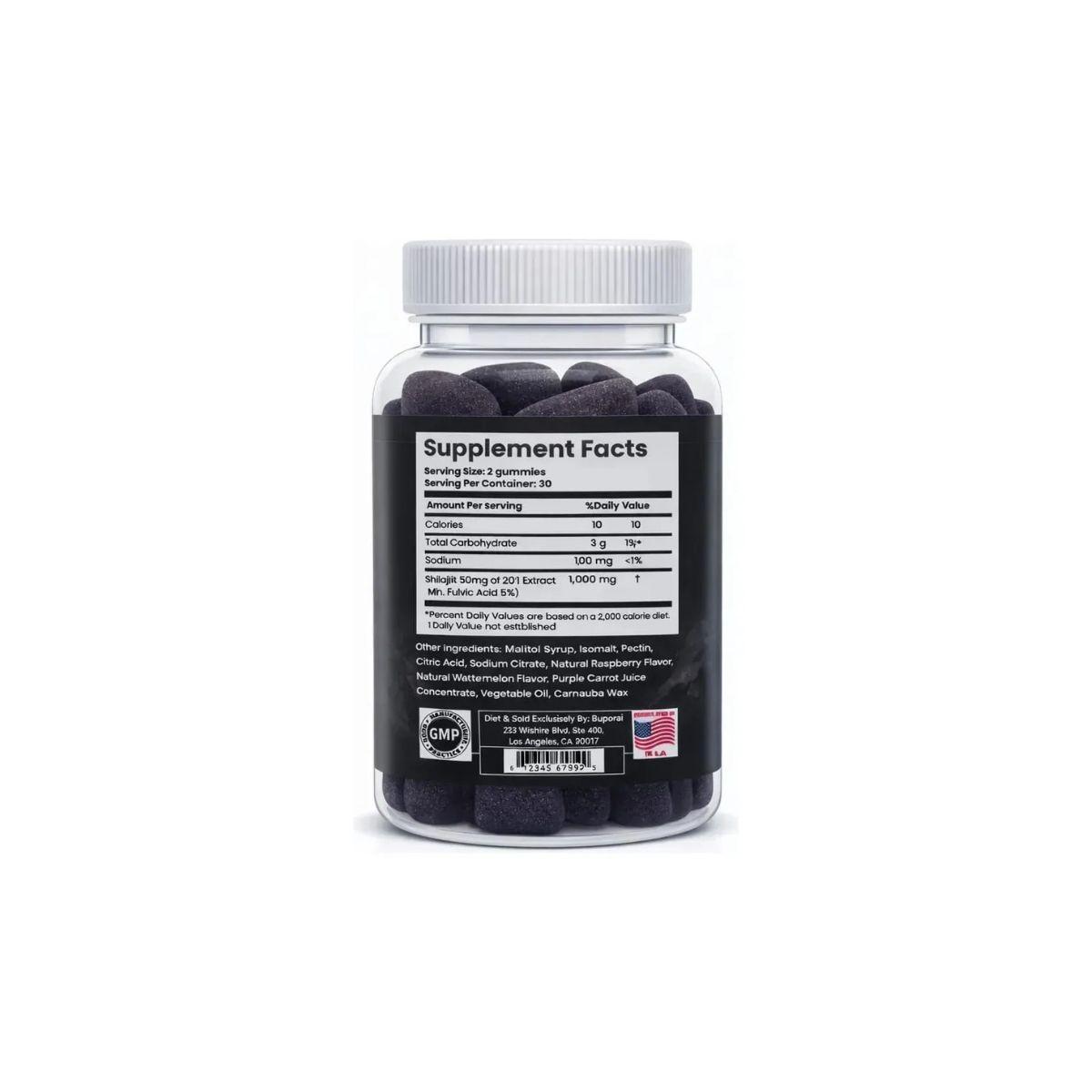 Shilajit Gomitas 1000 Mg 60 Capsulas Sin Sabor-2
