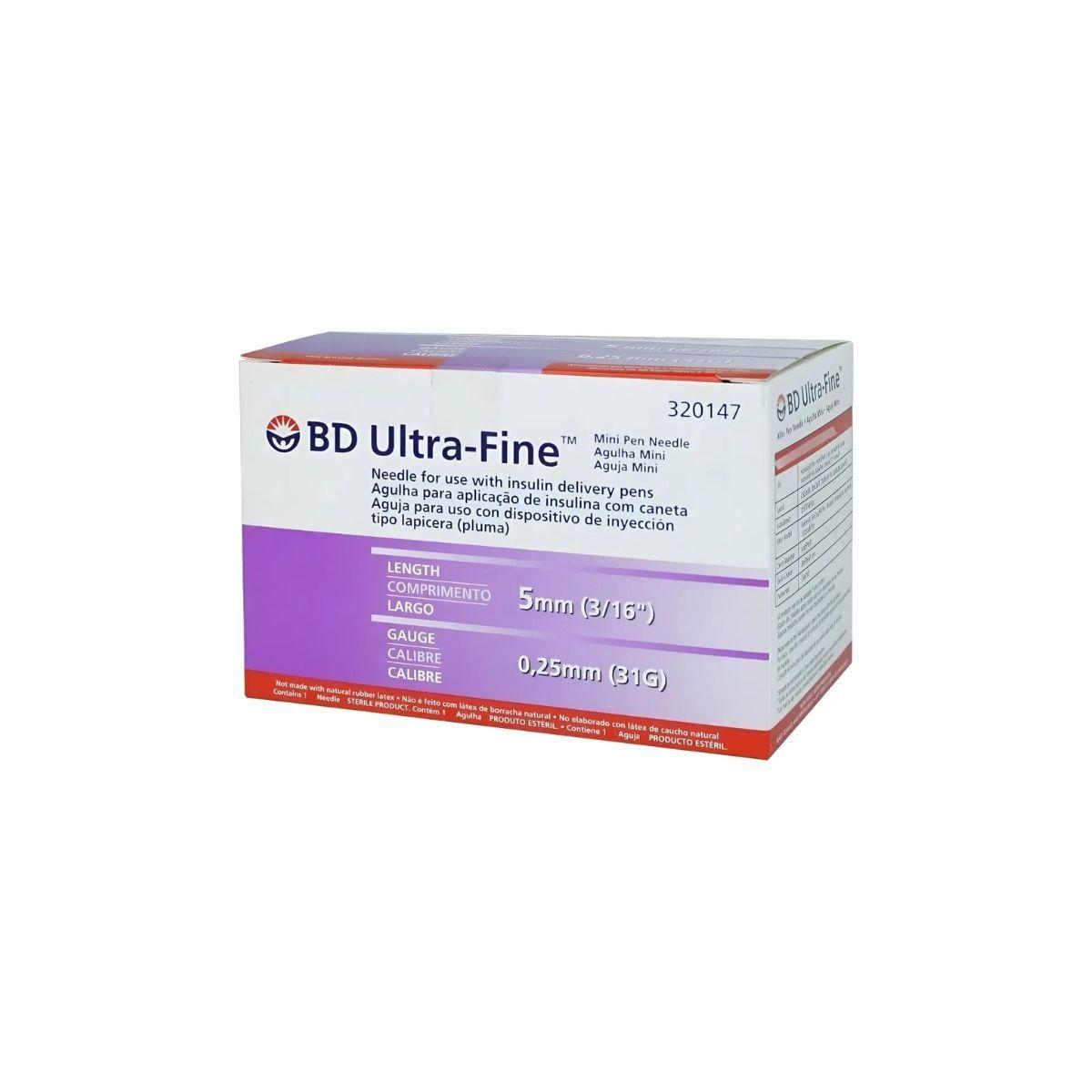 Aguja Para Lapiz Insulina 31g X 5mm Ultra fine Bd-0