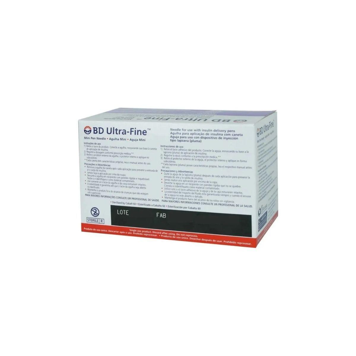 Aguja Para Lapiz Insulina 31g X 5mm Ultra fine Bd-2