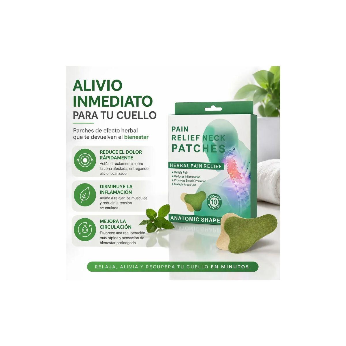 Parches Cuello Alivio Dolor Muscular 10 Parches-3