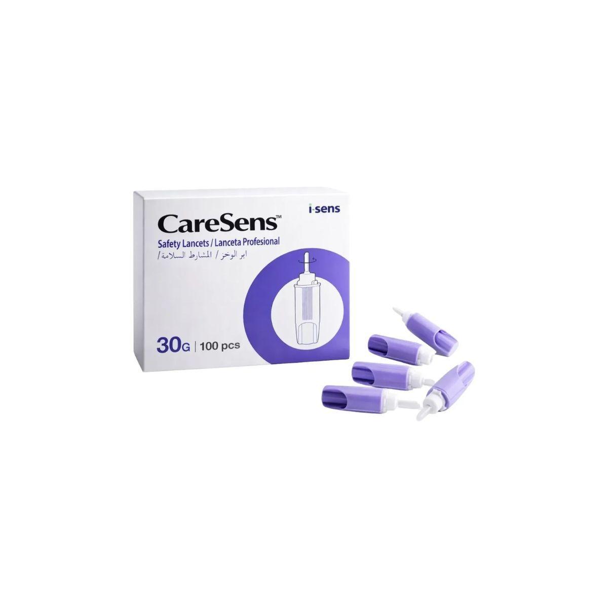 Lancetas Esteriles Caresens Automaticas 30g 100 Unidades-0