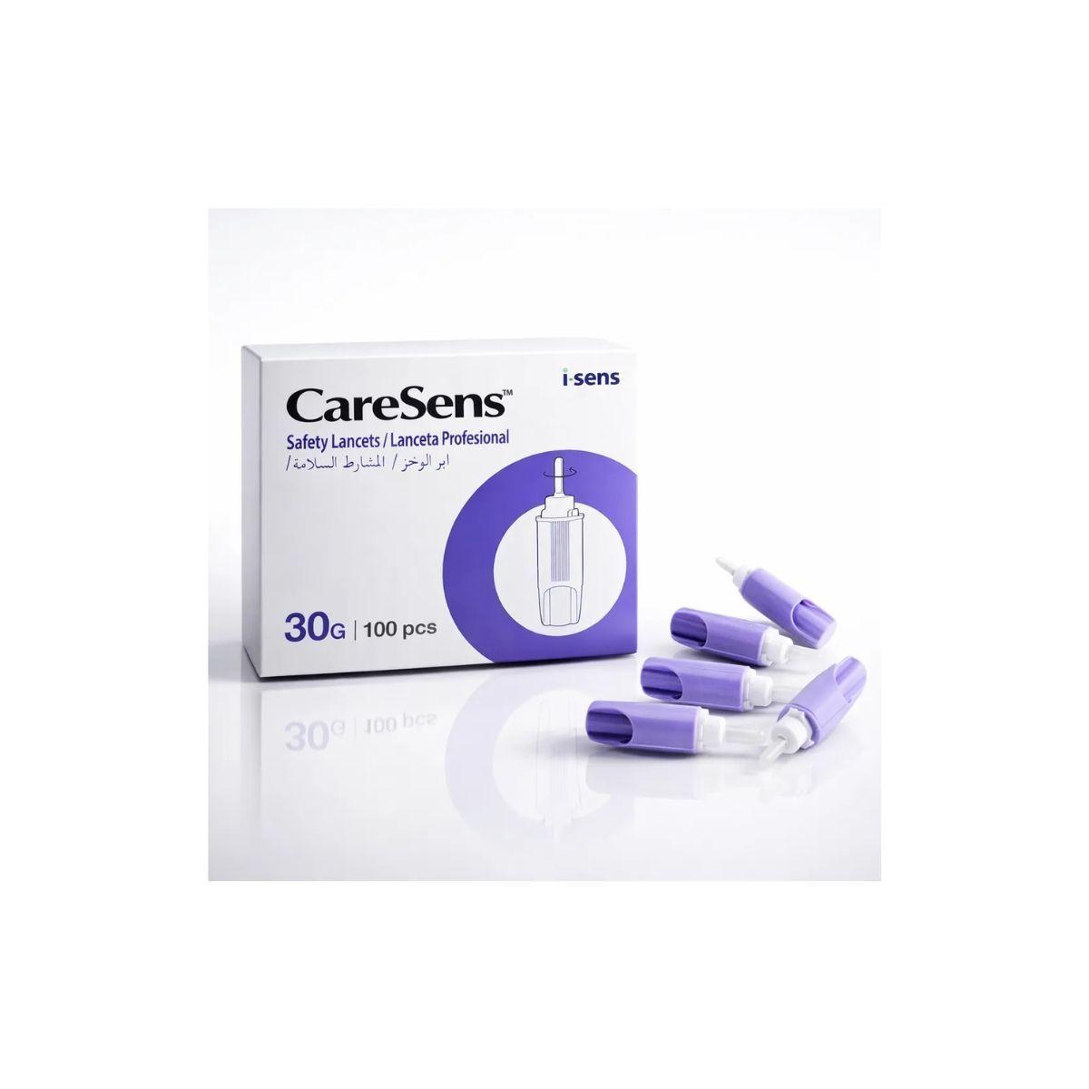 Lancetas Esteriles Caresens Automaticas 30g 100 Unidades-3