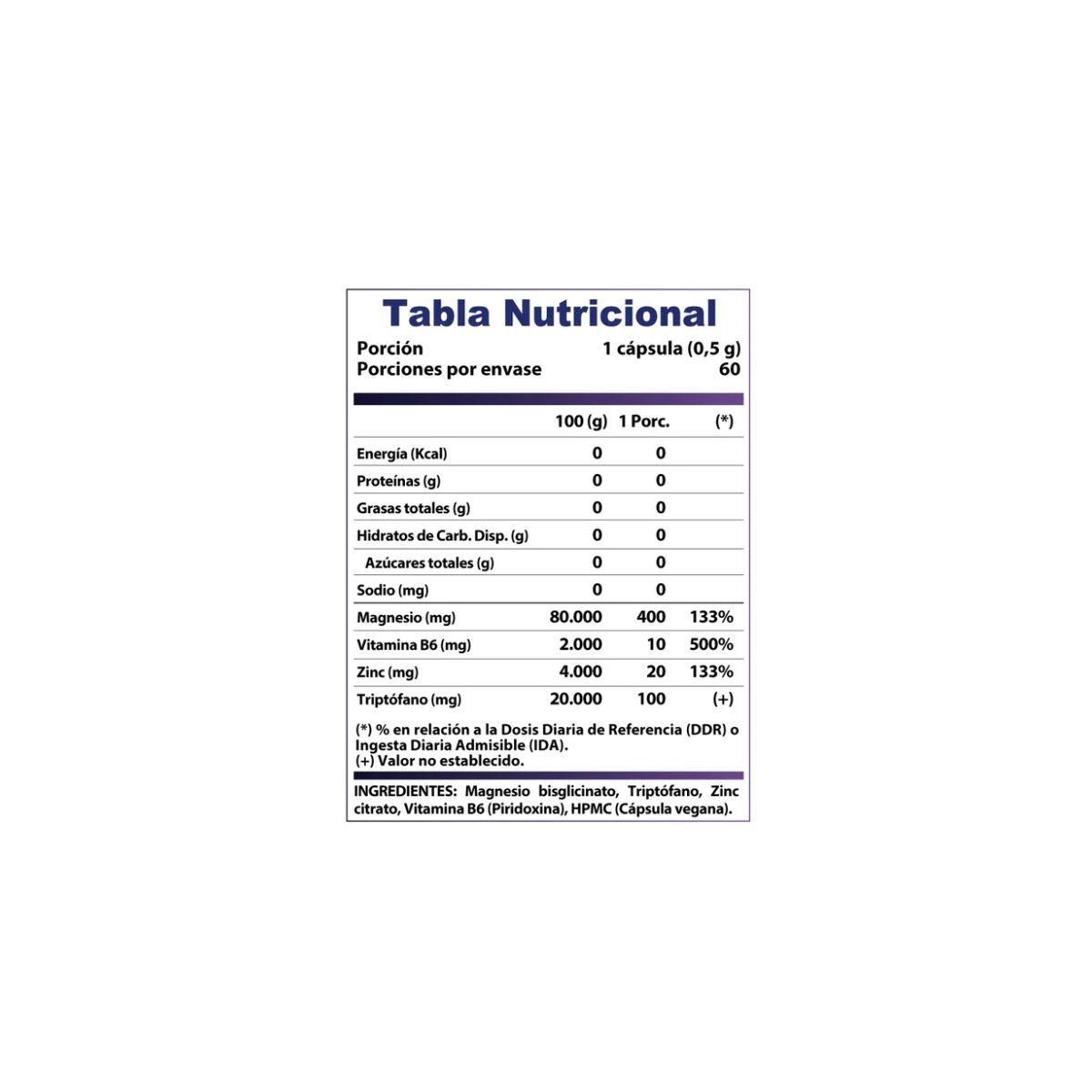 Zma Nightime Noche 60 Caps Winkler Nutrition Sin Sabor-2
