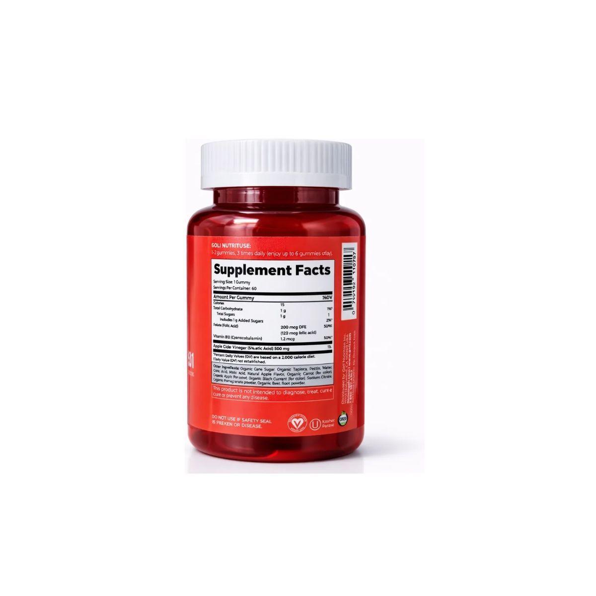 Goli Apple Cider Vinegar Gummies 60 Piezas-2