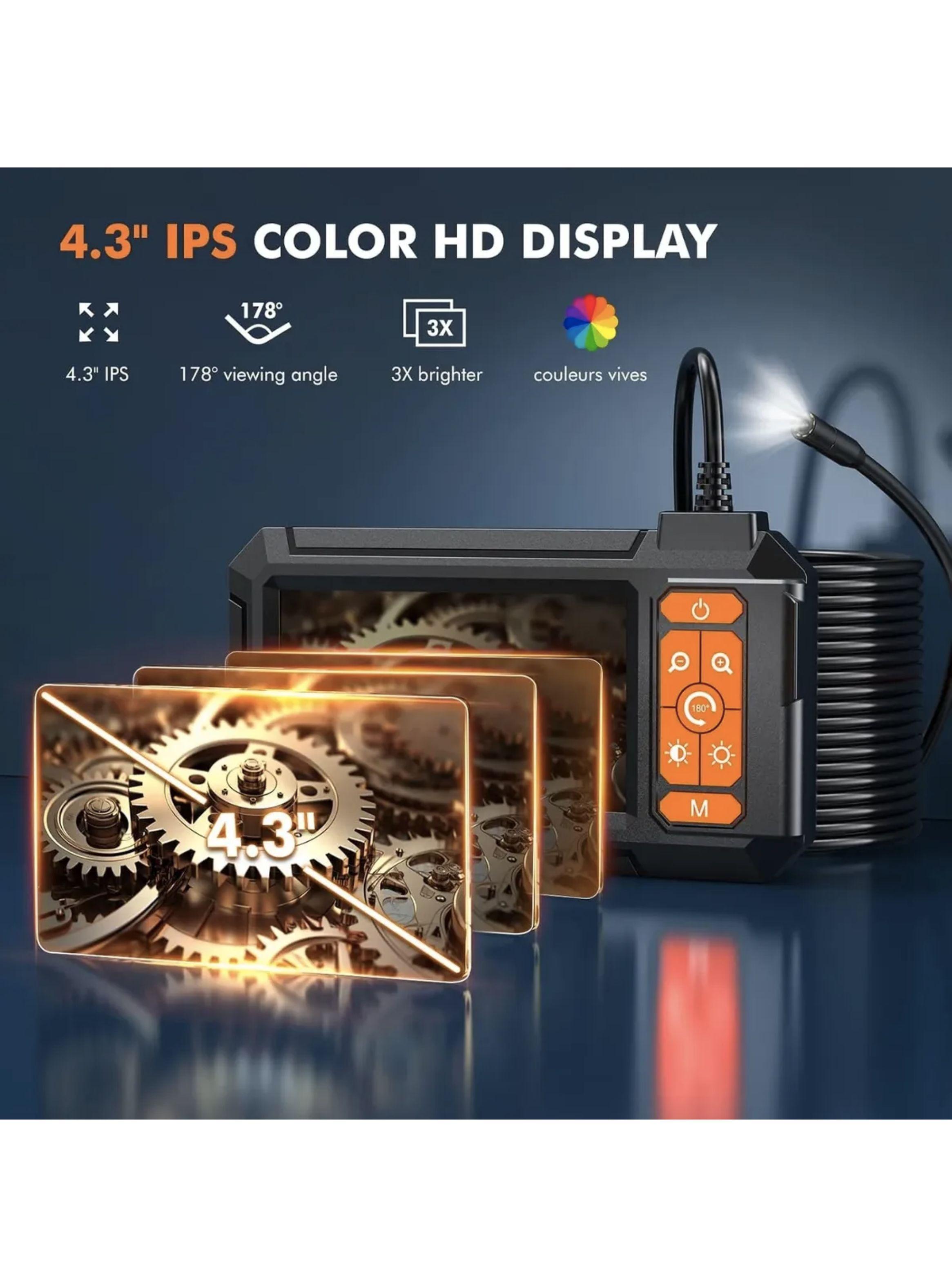 Camara Endoscopica Pantalla 5mts 1080p Gasfiter-5