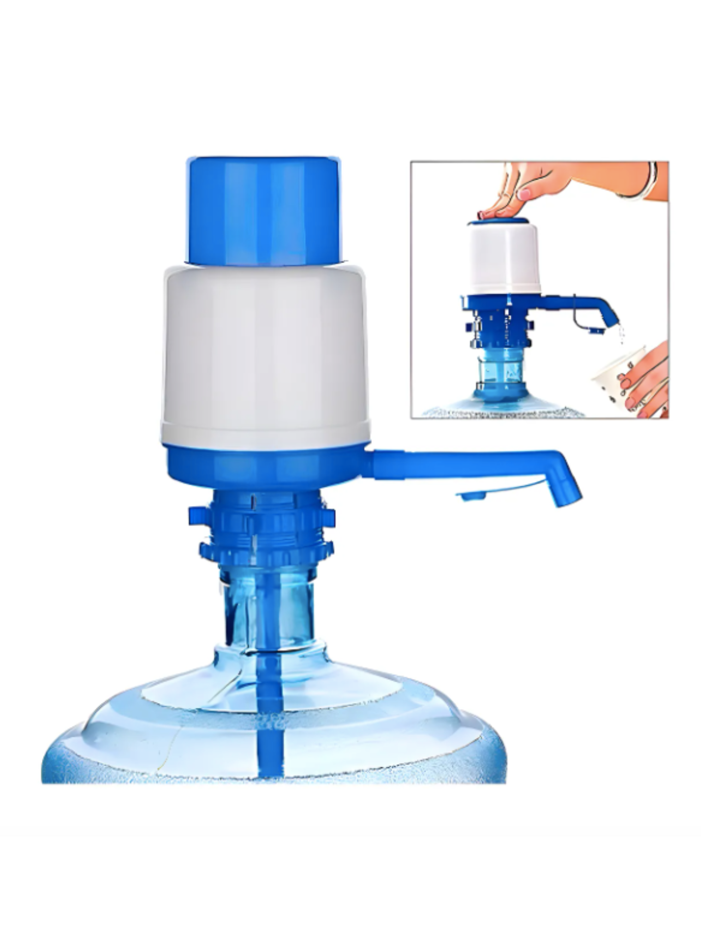 2 Dispensadores de Agua Manuales para Bidones 10lt hasta 20lt-2