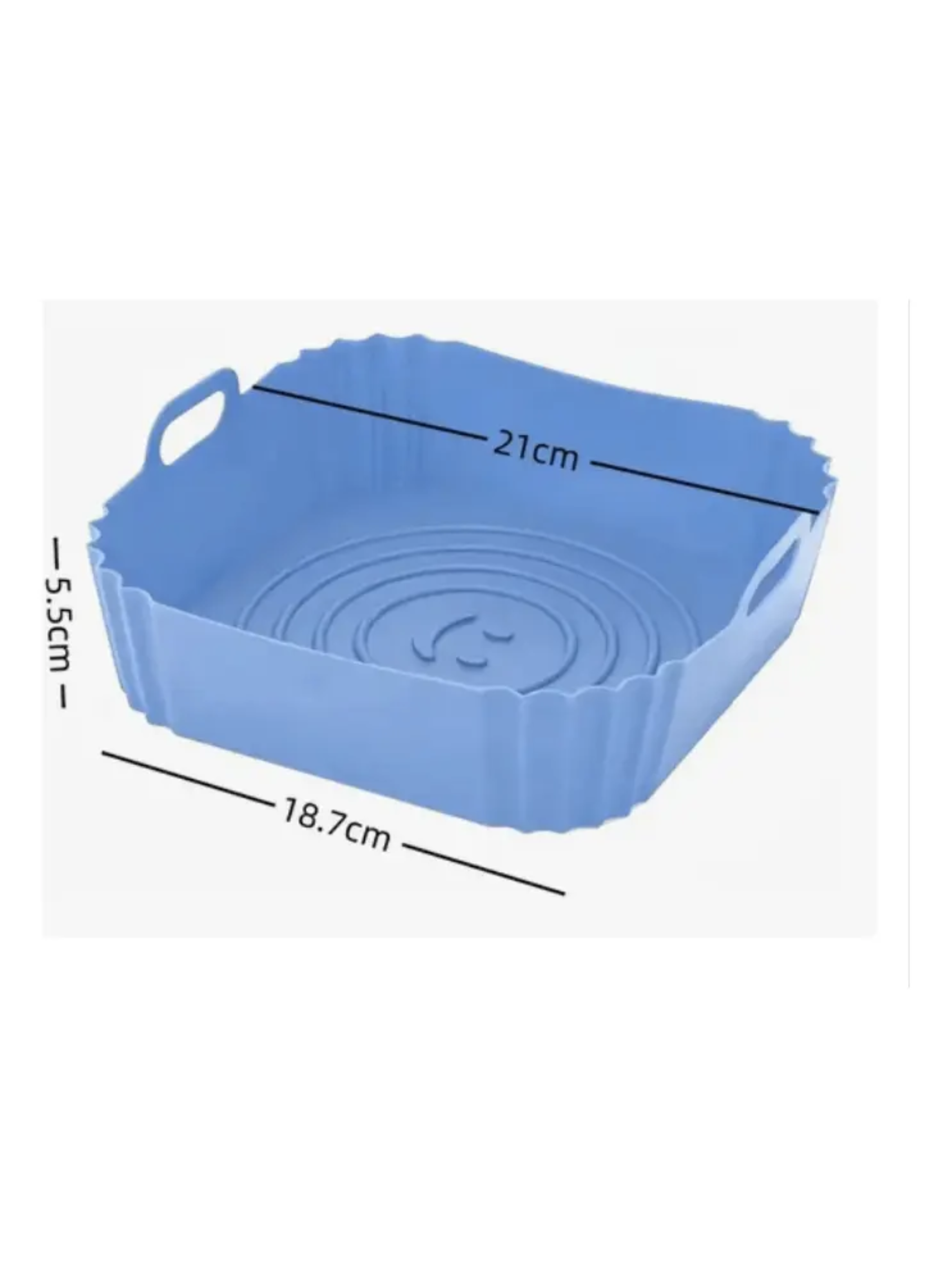 Molde Cuadrado Bandeja De Silicona Freidora Airfyer-3