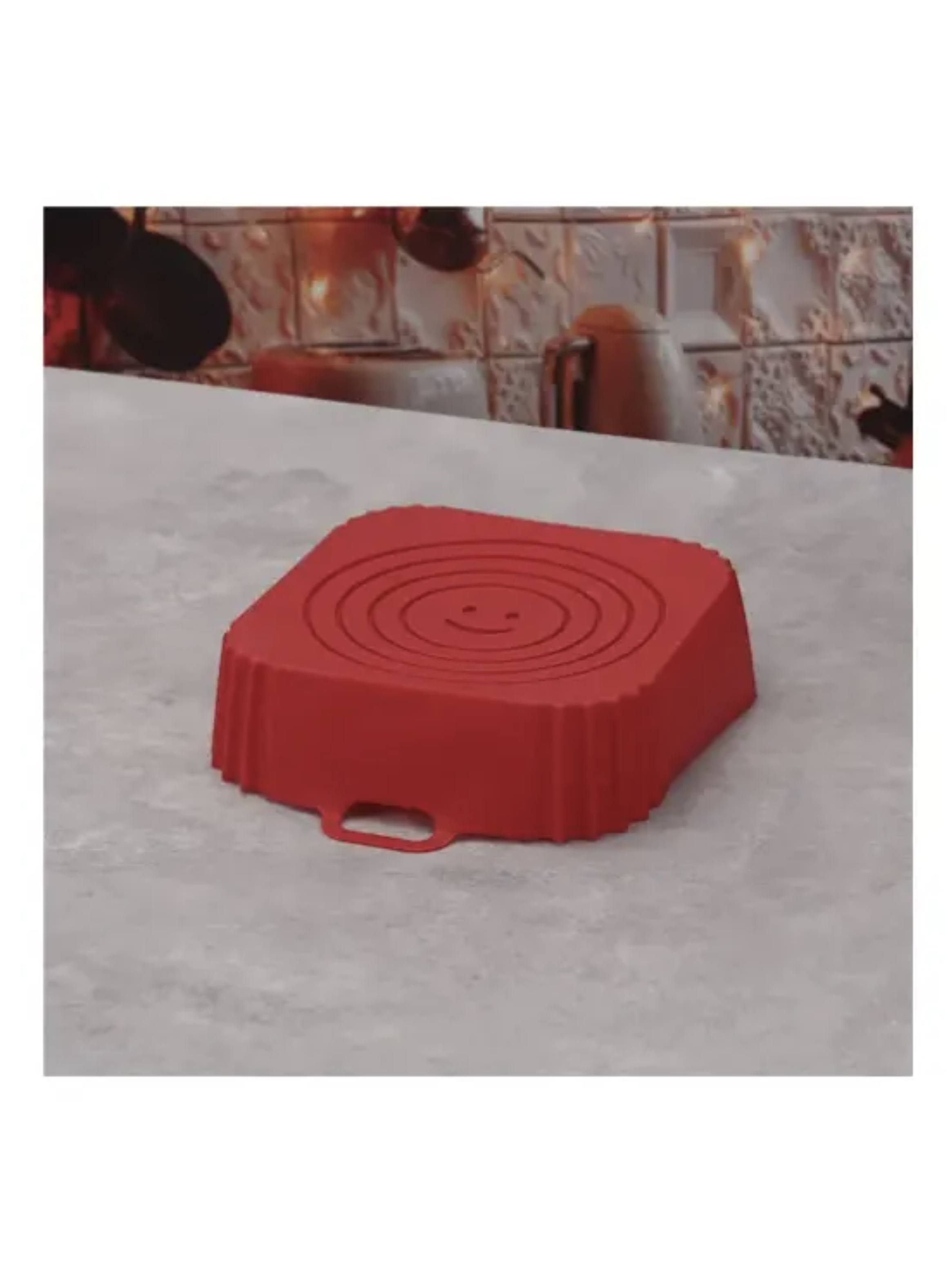 Molde Cuadrado Bandeja De Silicona Freidora Airfyer-6