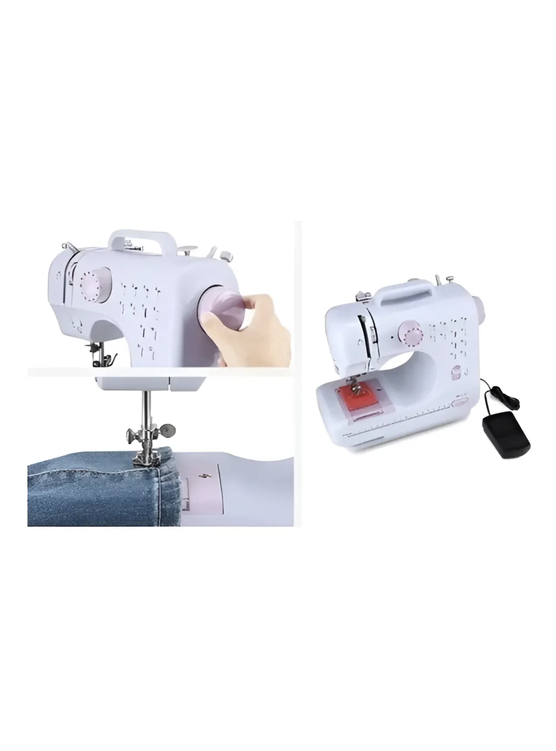 Mini M quina De Coser Multifuncional El ctrica Para El Hogar-2