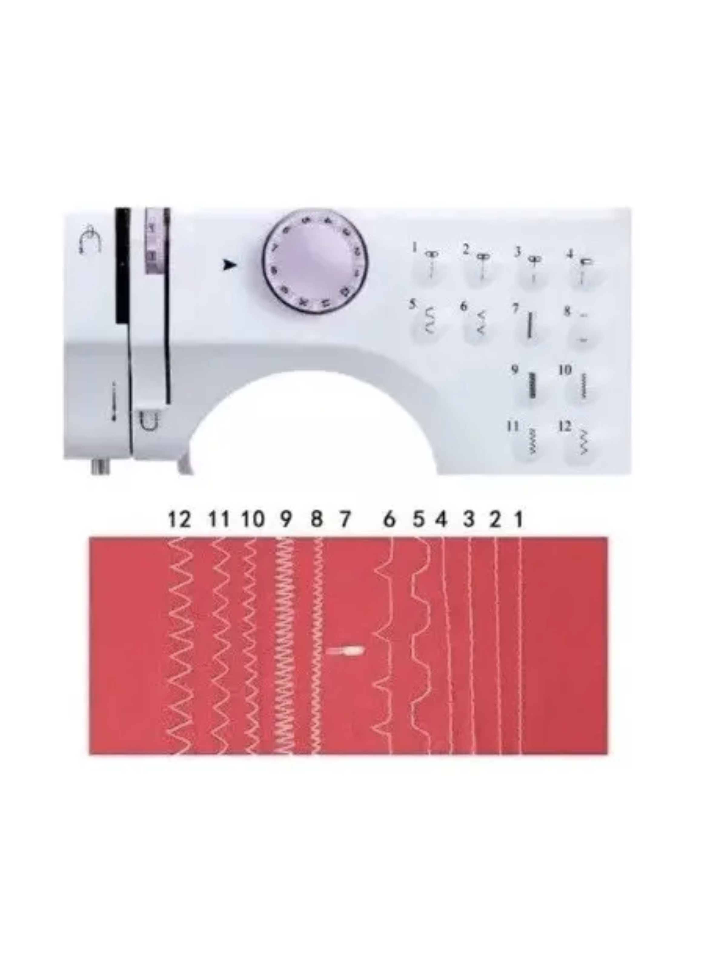 Mini M quina De Coser Multifuncional El ctrica Para El Hogar-3